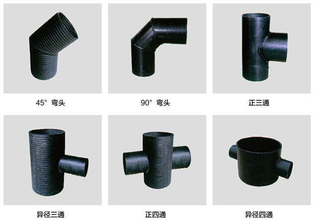 HDPE增強中空壁纏繞管系統配套管件